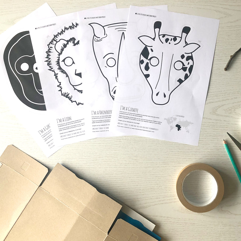 Make your own African animal masks