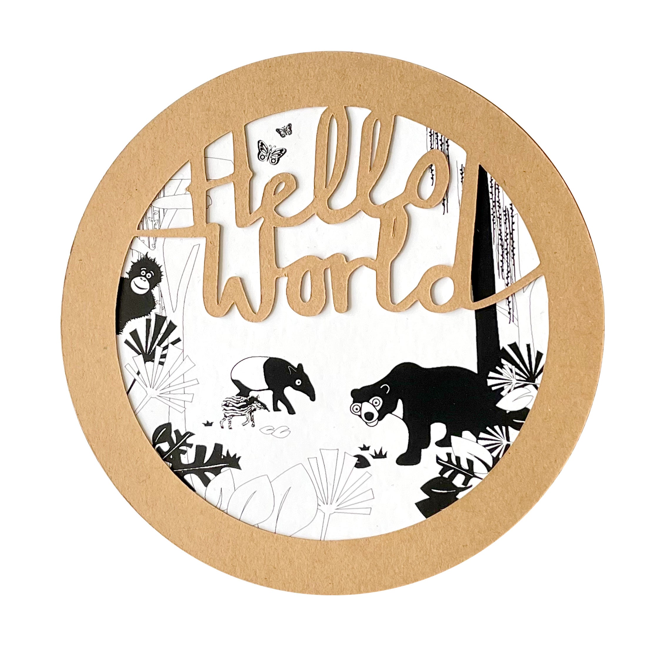 Stained Hello Disc Hello world announcement disc